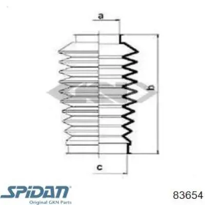 Купити 83654 GKN-Spidan Пильник тяги