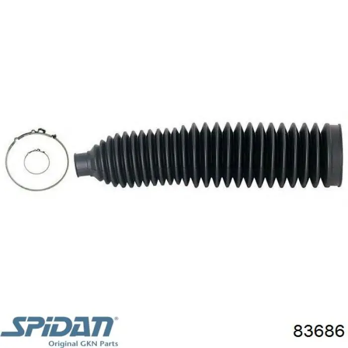 Купити 83686 GKN-Spidan Пильник рульового механізму/рейки, правий