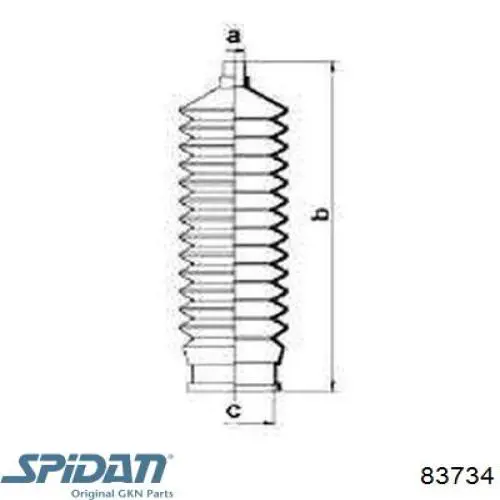 Купити 83734 GKN-Spidan Пильник тяги
