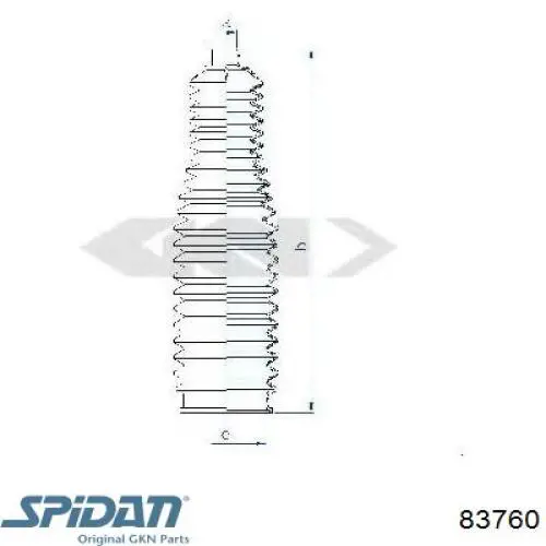 9946982 Fiat/Alfa/Lancia Пильник рульової