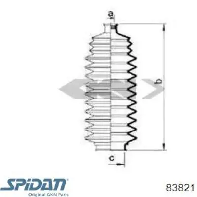 Купити 83821 GKN-Spidan Пильник тяги