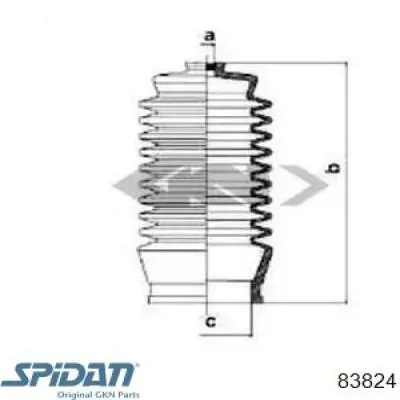 Купити 83824 GKN-Spidan Пильник тяги