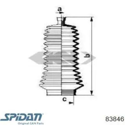Пильник рульової тяги GKN-Spidan 83846 ціна, від 5.14 USD