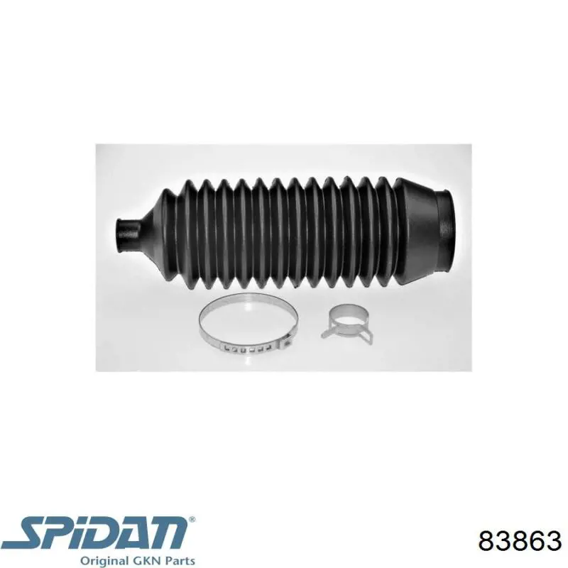 83863 GKN-Spidan пильник рульового механізму/рейки, лівий