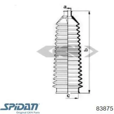 Купити 83875 GKN-Spidan Пильник тяги