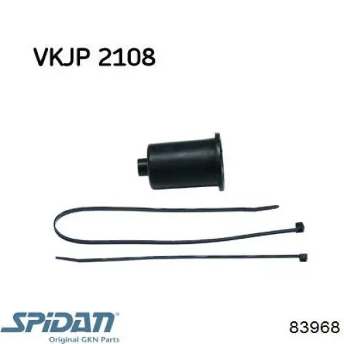 Пильник рульового механізму/рейки, правий GKN-Spidan 83968 ціна, від 1.91 USD