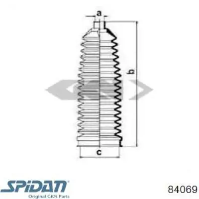 Купити 84069 GKN-Spidan Пильник тяги