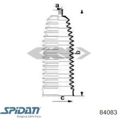 Купити 84083 GKN-Spidan Пильник тяги