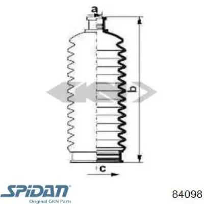 Пильник рульової тяги GKN-Spidan 84098 ціна, від 9.79 USD