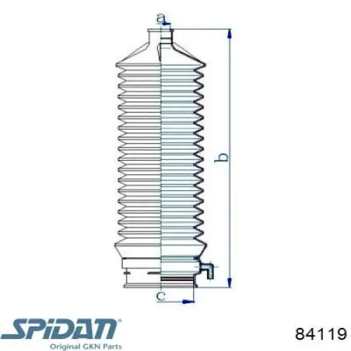 Купити 0084119 GKN-Spidan Пильник тяги