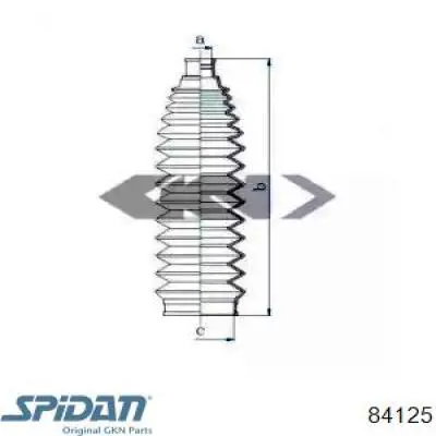84125 GKN-Spidan Пильник рульової