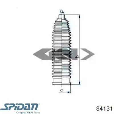 84131 GKN-Spidan пильник рульового механізму/рейки