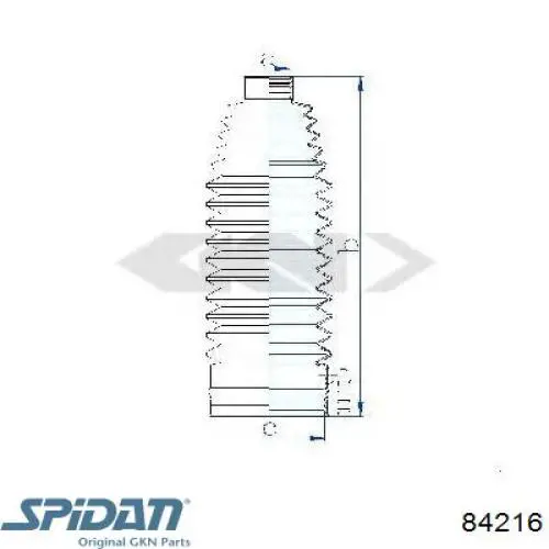Купити LM37685 Lemforder Пильник рульового механізму/рейки, лівий