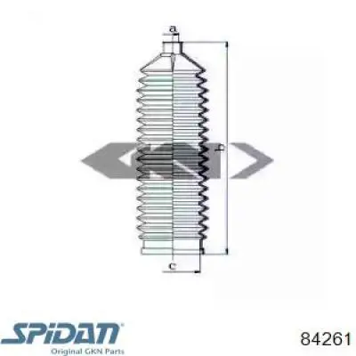 84261 GKN-Spidan Пильник рульової