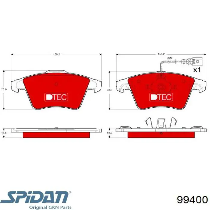  GKN-Spidan 99400 ціна, від 141.21 USD