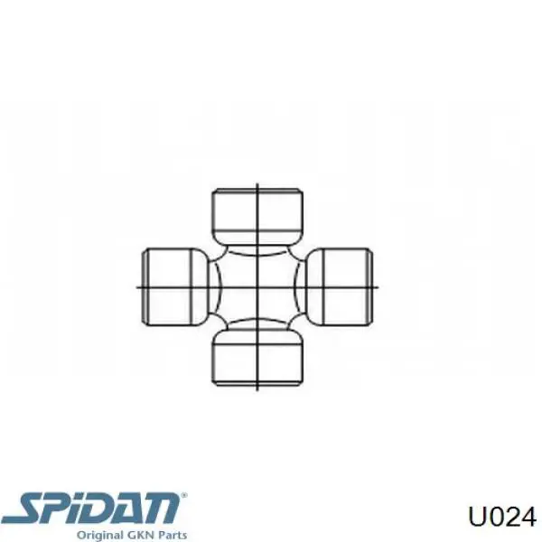 U024 GKN-Spidan Хрестовина карданного валу