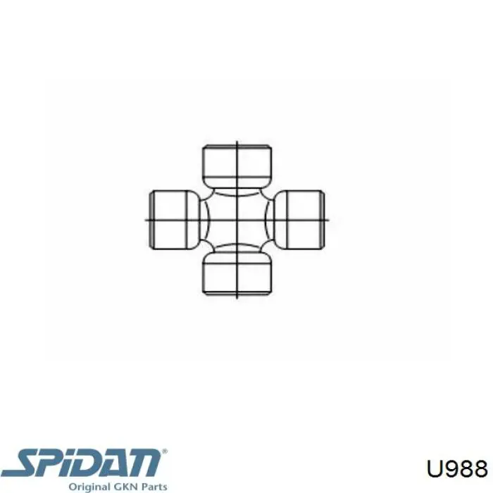 Купити U988 GKN-Spidan Хрестовина карданного валу