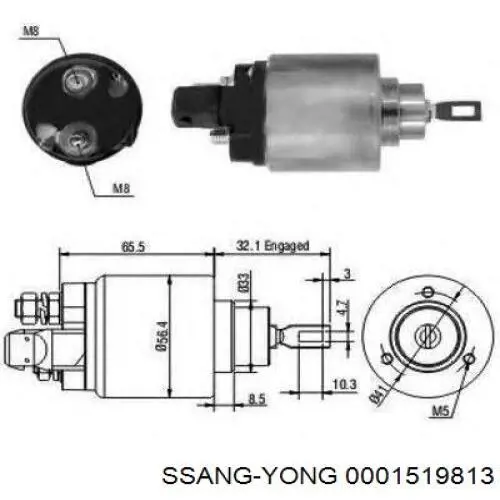 Бендикс Ssang Yong 0001519813 ціна, від 10.36 USD