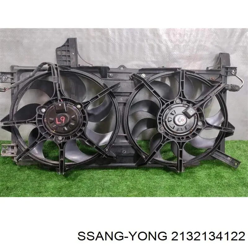 Купити 2132134122 Ssang Yong Дифузор радіатора охолодження, в зборі з двигуном і крильчаткою