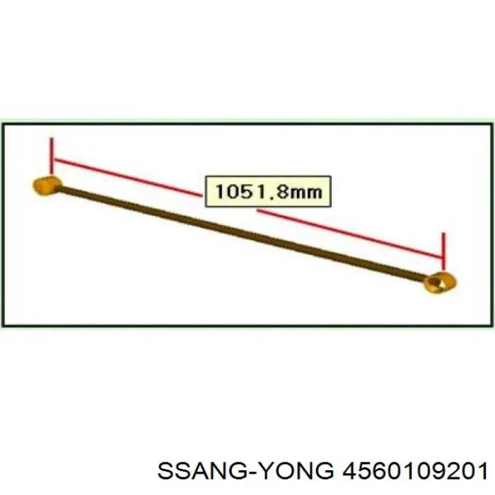 Задня поперечна тяга Ssang Yong 4560109200 ціна, від 56.41 USD