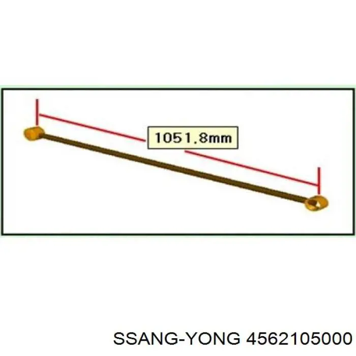 Купити 4562105000 Ssang Yong Сайлентблок тяги поперечної, задньої підвіски