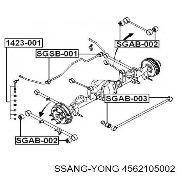  Ssang Yong 4562105002 ціна, від 2.22 USD