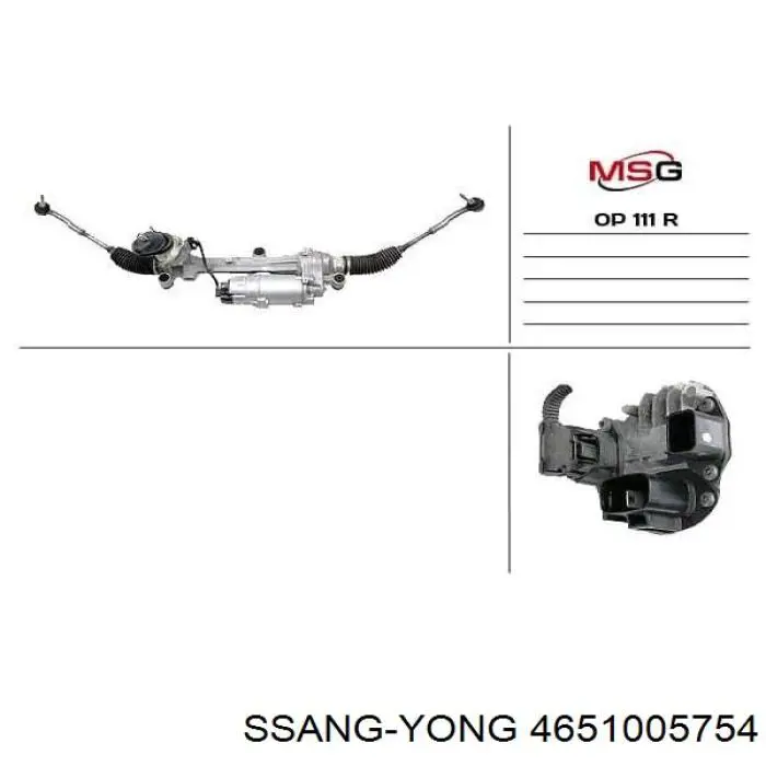 Управління рульове в зборі Ssang Yong 4651005750 ціна, від 534.77 USD