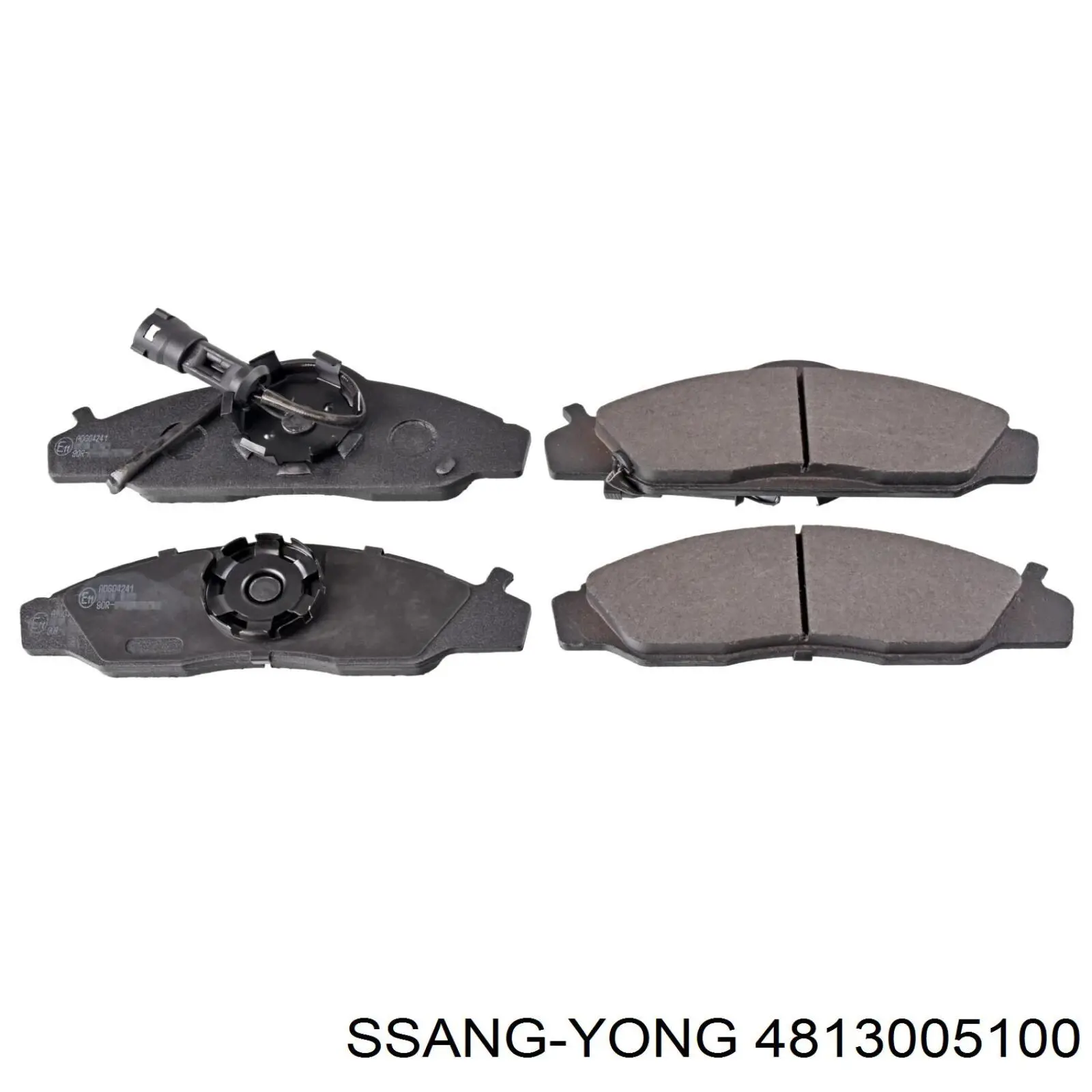 4813005100 Ssang Yong колодки гальмівні передні, дискові