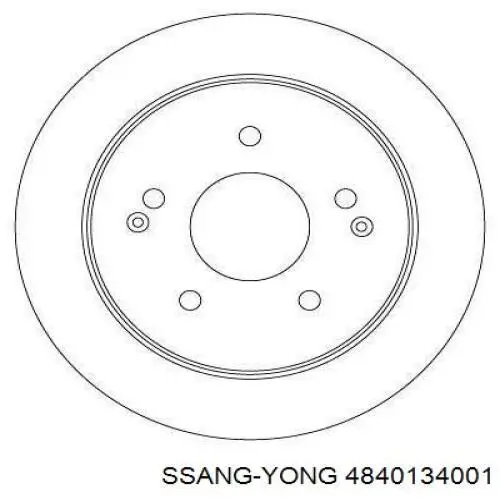 Диск гальмівний задній 4840134001 Ssang Yong