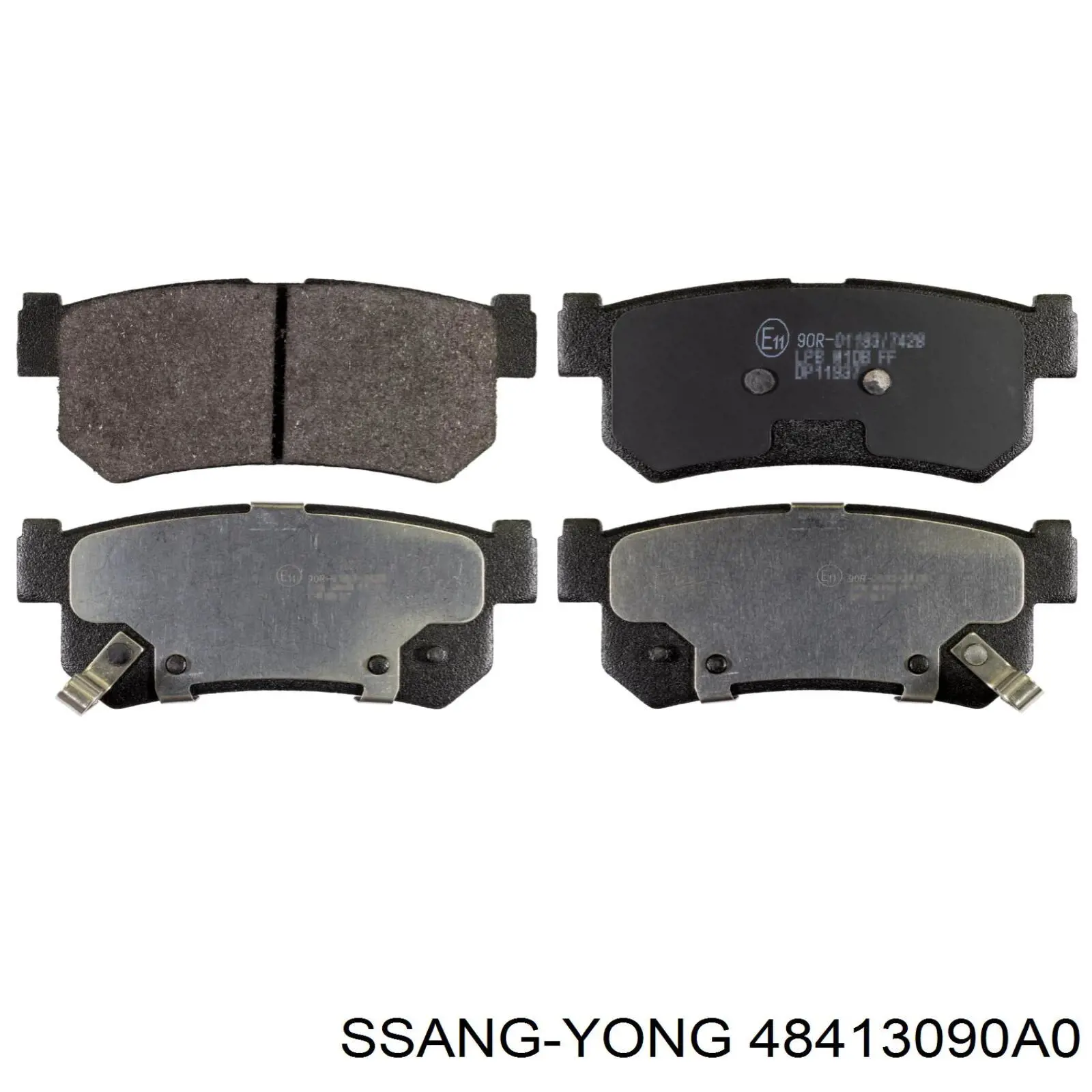 Задні гальмівні колодки Ssang Yong 48413090A0 ціна, від 19.41 USD