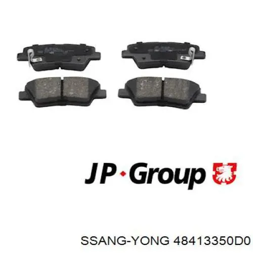 48413350D0 Ssang Yong Колодки гальмівні задні, дискові