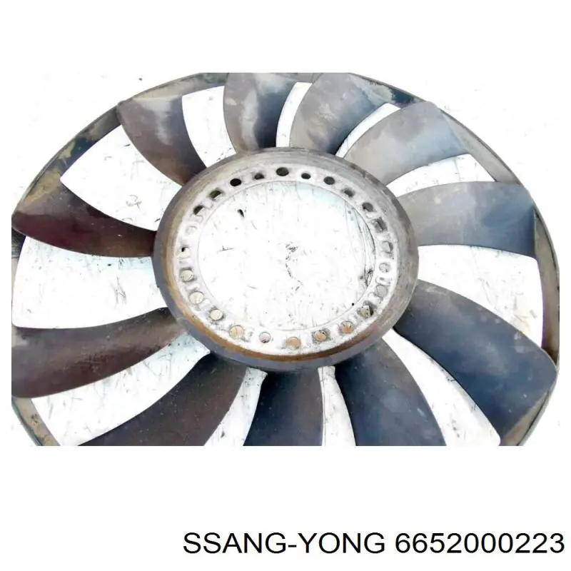 Вентилятор/крильчатка радіатора охолодження 6652000223 Ssang Yong
