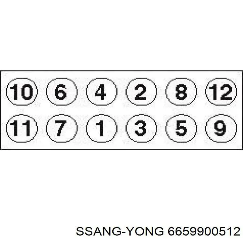 Купити Болт ГБЦ SsangYong Kyron  