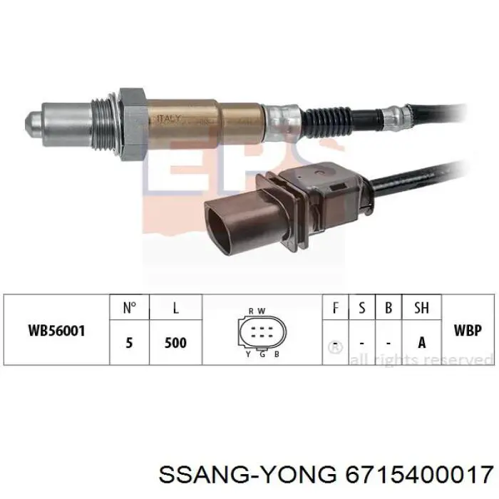  6715400017 Ssang Yong