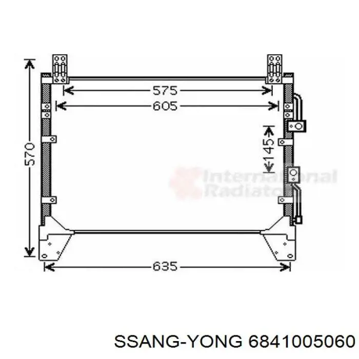 6841005060 Ssang Yong Конденсатор