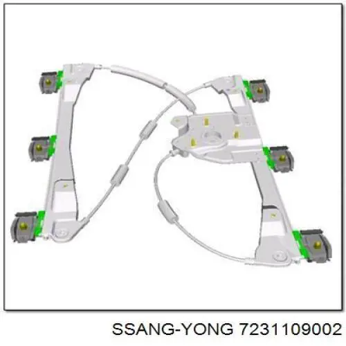 Механізм склопідіймача двері передньої, лівої 7231109002 Ssang Yong