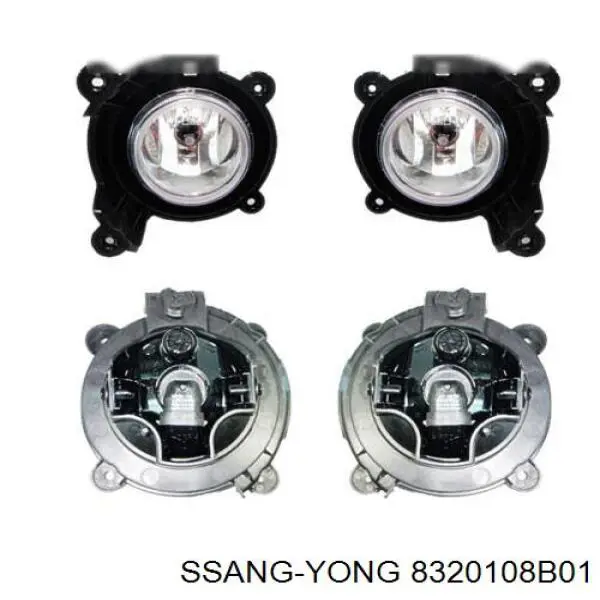 Туманка ліва Ssang Yong 8320108B01 ціна, від 70.99 USD