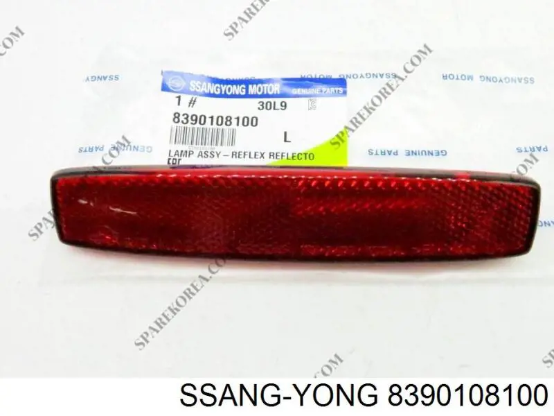 Лівий катафот заднього бампера Ssang Yong 8390108100 ціна, від 17.21 USD