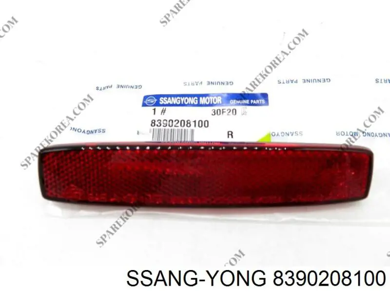 Правий катафот заднього бампера Ssang Yong 8390208100 ціна, від 17.76 USD