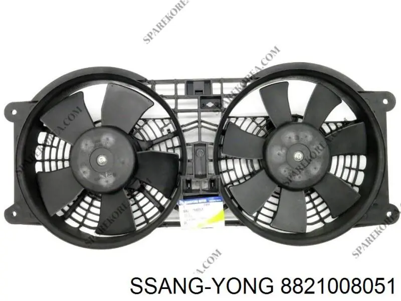 Електровентилятор охолодження в зборі (двигун + крильчатка) SsangYong Rexton 2 (RJN) (SsangYong Рекстон)