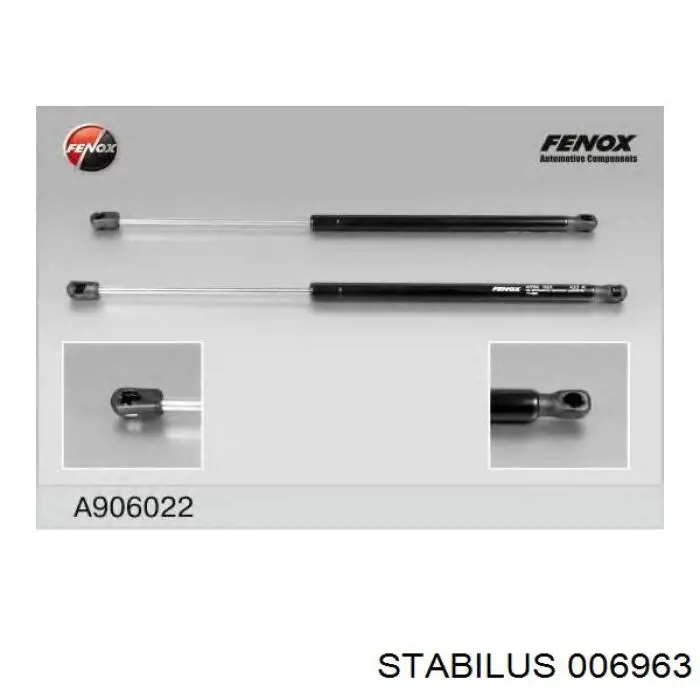 Амортизатор скла задніх, 3/5-ї двері (ляди) 006963 Stabilus