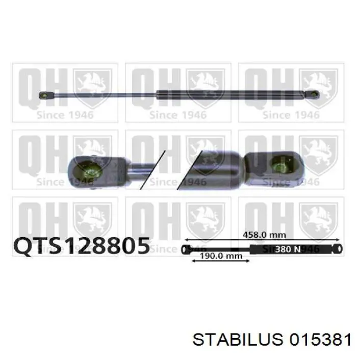 Амортизатор кришки багажника Stabilus 015381