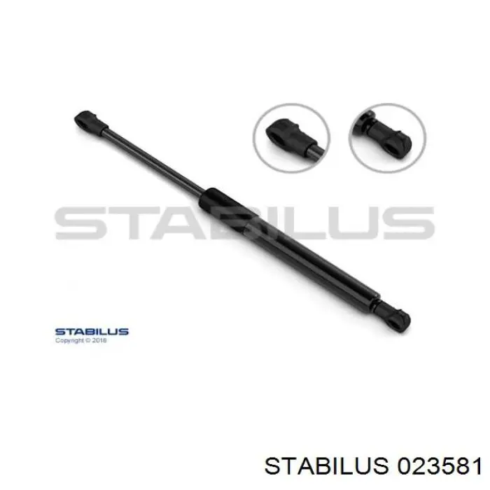 023581 Stabilus амортизатор кришки багажника/ двері 3/5-ї задньої