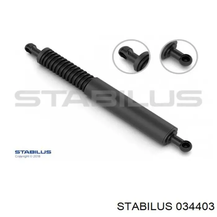 Амортизатор двері задньої Stabilus 034403 ціна, від 49.29 USD