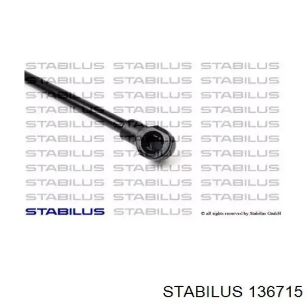 136715 Stabilus амортизатор кришки багажника/ двері 3/5-ї задньої
