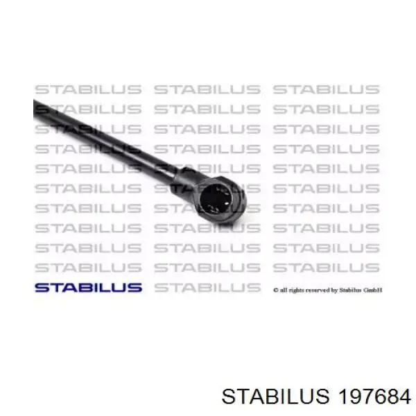 197684 Stabilus Амортизатор кришки багажника / двері 3/5-ї задньої