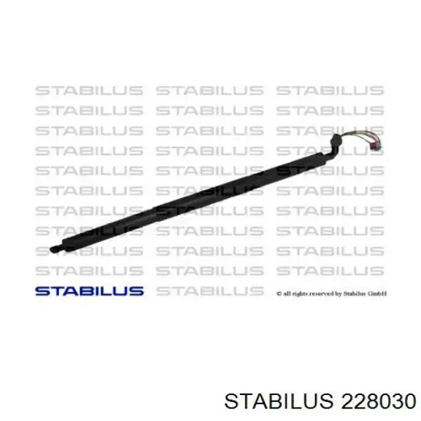 Амортизатор кришки багажника/ двері 3/5-ї задньої 228030 Stabilus