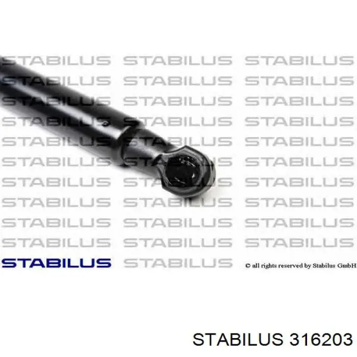 Амортизатор скла задніх, 3/5-ї двері (ляди) Stabilus 316203 ціна, від 5.20 USD