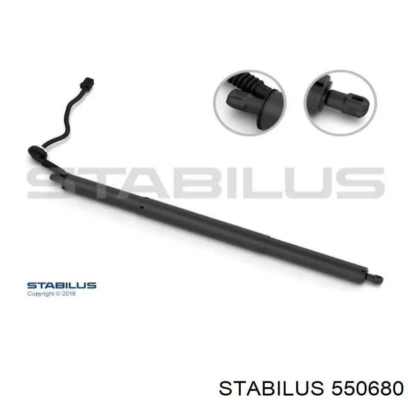 550680 Stabilus Амортизатор кришки багажника / двері 3/5-ї задньої