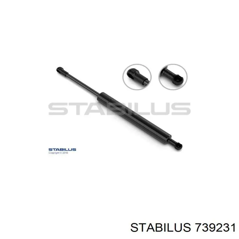 Амортизатор двері задньої Stabilus 739231 ціна, від 10.50 USD